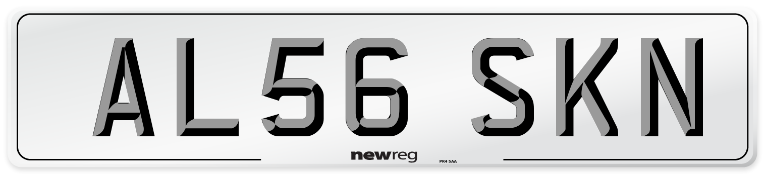 AL56 SKN Number Plate from New Reg